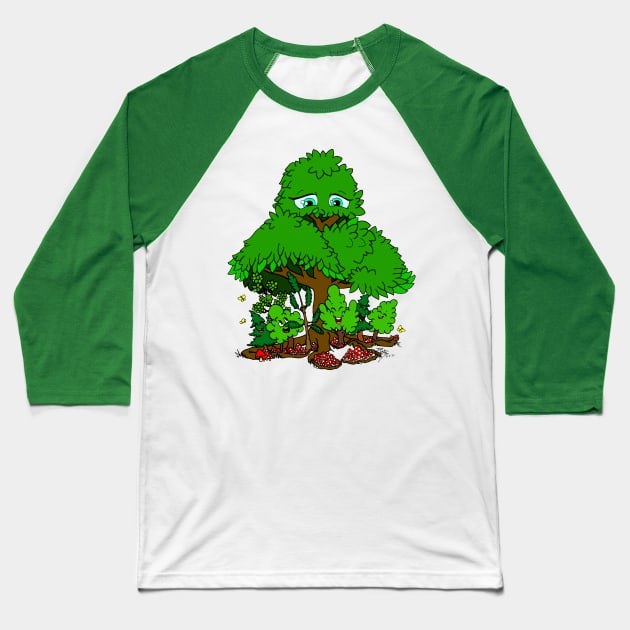 Mother Tree Baseball T-Shirt by ptowndanig